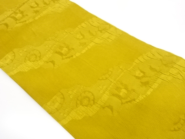 JAPANESE KIMONO / FUKURE-ORI MICHINAGATAKE / ABSTRACT PATTERN WEAVING 